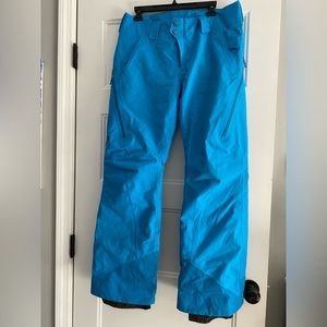 Patagonia Womens Powslayer Goretex Ski/Snowboard pants, Medium, Blue